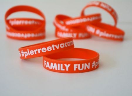 Personalized silicone wristbands